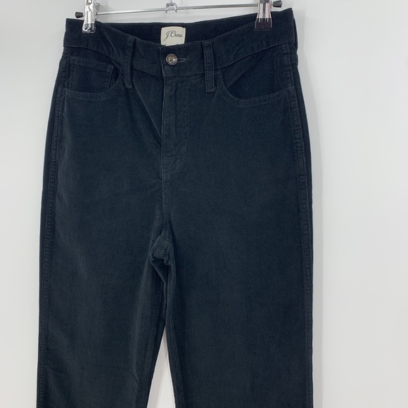 J. Crew High-Rise '90s Classic Straight Corduroy Pants in Black Sz 26 - Picture 3 of 13